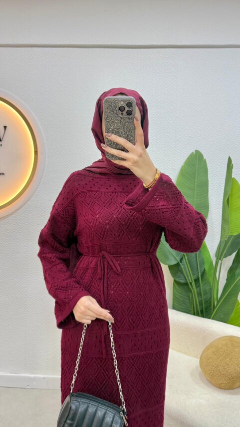 Anjurlu Triko Elbise - 8
