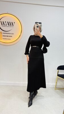 1 AL 1 BEDAVA - Balıkçı Yaka Elbise - 10