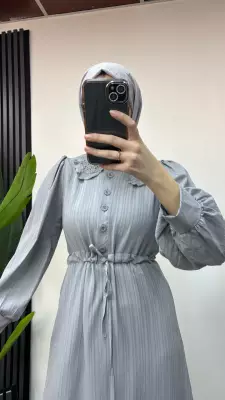 Bebe Yakalı Elbise - 4