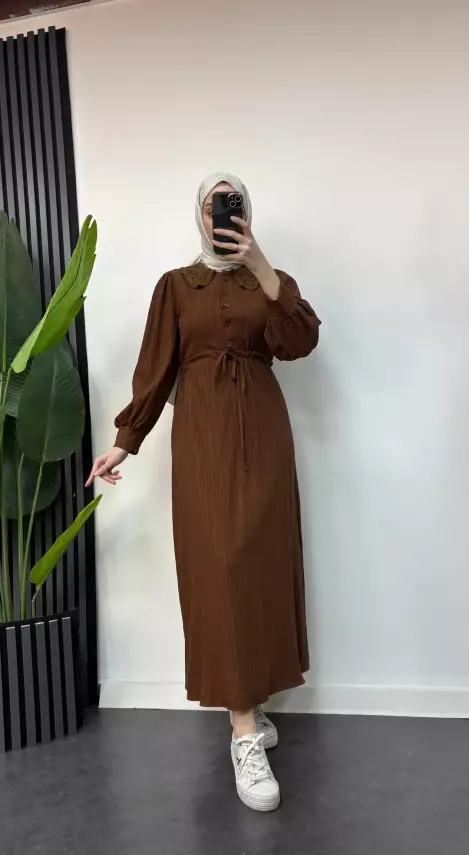 Bebe Yakalı Elbise - 5
