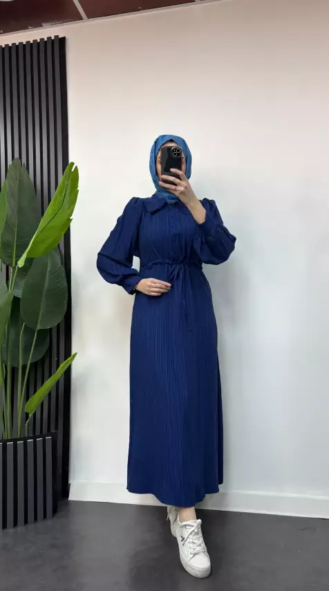 Bebe Yakalı Elbise - 9