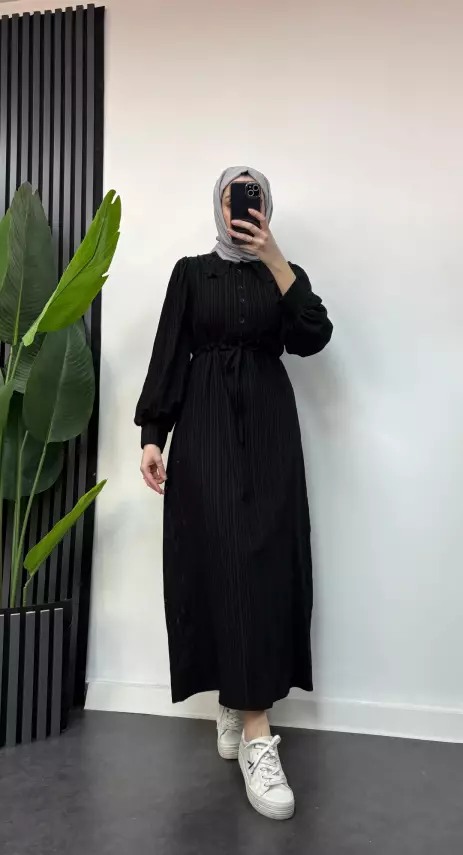Bebe Yakalı Elbise - 11
