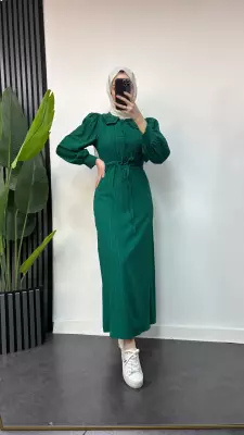 Bebe Yakalı Elbise - 15