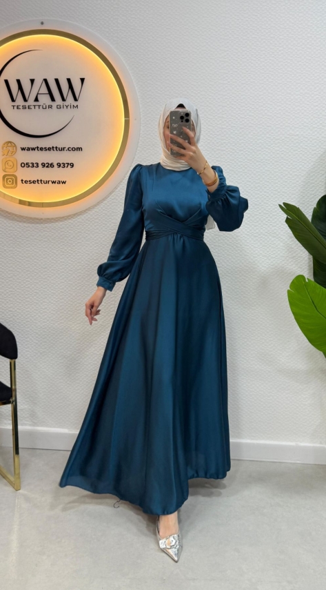 Fırsat Ürünü - Karolina Elbise - İp Çekme - 1