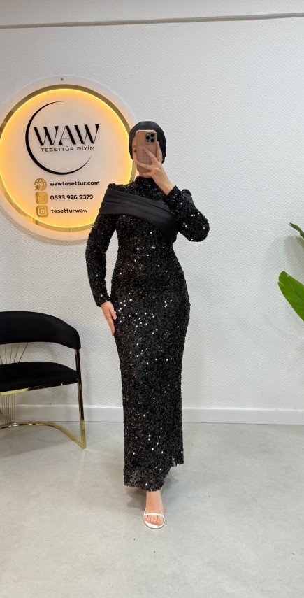 Pırıltı Abiye Elbise - 4